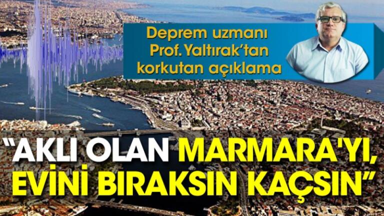 Profesörden korkutan Marmara u’yarısı.